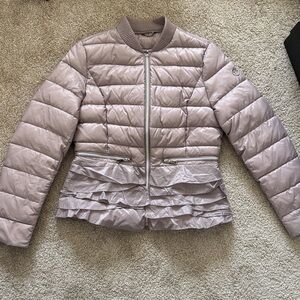 Tahari Women's Quilted Bomber Jacket in Light Purple